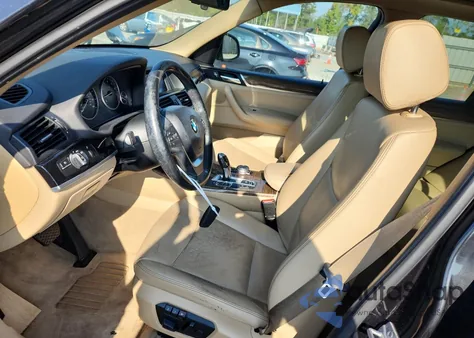 2016 BMW X3 xDrive28I из США, поврежденный, VIN 5UXWX9C55G0D70860